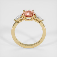 1.54 Ct. Padparadscha Sapphire Ring, 18K Yellow Gold 3