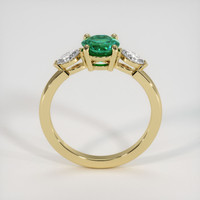 0.84 Ct. Emerald Ring, 18K Yellow Gold 3