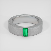 0.43 Ct. Emerald Ring, Platinum 950 1