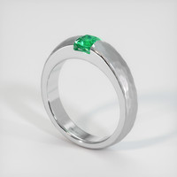 0.99 Ct. Emerald Ring, Platinum 950 2