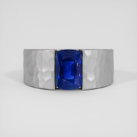 3.34 Ct. Blue Sapphire Ring, Platinum 950 1
