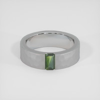 0.55 Ct. Green Sapphire Ring, Silver 1