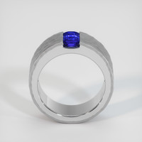 0.84 Ct. Blue Sapphire Ring, 10K White Gold 3