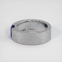 0.84 Ct. Blue Sapphire Ring, 10K White Gold 4