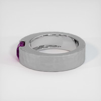 1.57 Ct. Pinkish Purple Sapphire Ring, 10K White Gold 4