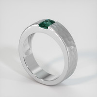 0.99 Ct. Sapphire Ring, 14K White Gold 2