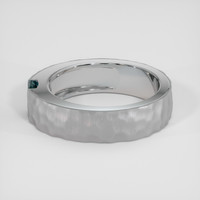 0.52 Ct. Bluish Green Sapphire Ring, 14K White Gold 4
