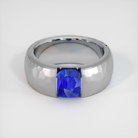 2.55 Ct. Sapphire Ring, 14K White Gold 1