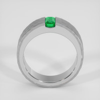 0.43 Ct. Emerald Ring, 18K White Gold 3