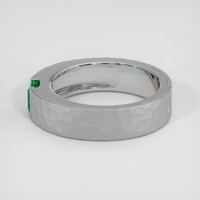 0.43 Ct. Emerald Ring, 18K White Gold 4