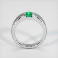 0.99 Ct. Emerald Ring, 18K White Gold 3