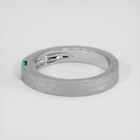 0.20 Ct. Emerald Ring, 18K White Gold 4
