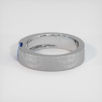 0.79 Ct. Blue Sapphire Ring, 18K White Gold 4