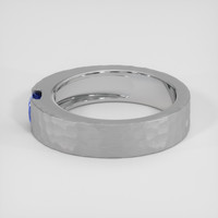 0.94 Ct. Blue Sapphire Ring, 18K White Gold 4