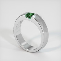 0.87 Ct. Sapphire Ring, 18K White Gold 2