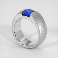 2.55 Ct. Sapphire Ring, 18K White Gold 2