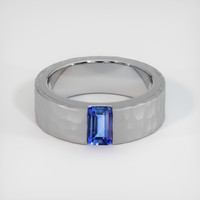 1.09 Ct. Sapphire Ring, 18K White Gold 1