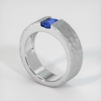1.09 Ct. Sapphire Ring, 18K White Gold 2