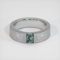 1.10 Ct. Sapphire Ring, 18K White Gold 1