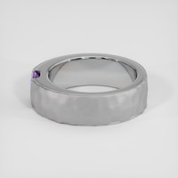 0.61 Ct. Purple Sapphire Ring, 18K White Gold 4