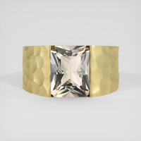 3.68 Ct. Brown Smokey Quartz Ring, 10K Yellow Gold 1