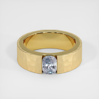 1.29 Ct. Bluish Grey Sapphire Ring, 10K Yellow Gold 1