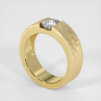 1.29 Ct. Bluish Grey Sapphire Ring, 10K Yellow Gold 2