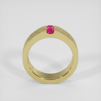 0.26 Ct. Pinkish Red Red Beryl Ring, 14K Yellow Gold 3