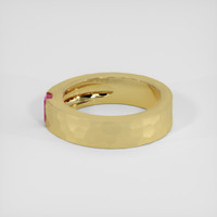 0.26 Ct. Pinkish Red Red Beryl Ring, 14K Yellow Gold 4
