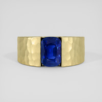 3.34 Ct. Blue Sapphire Ring, 14K Yellow Gold 1