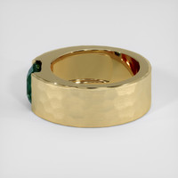 2.16 Ct. Bluish Green Sapphire Ring, 14K Yellow Gold 4