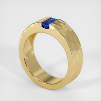 0.44 Ct. Sapphire Ring, 14K Yellow Gold 2