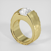 4.80 Ct. White Sapphire Ring, 14K Yellow Gold 2