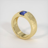 0.99 Ct. Sapphire Ring, 18K Yellow Gold 2