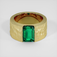 2.58 Ct. Emerald Ring, 18K Yellow Gold 1