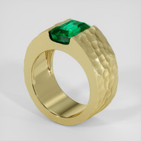 2.58 Ct. Emerald Ring, 18K Yellow Gold 2