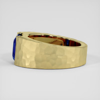 3.34 Ct. Blue Sapphire Ring, 18K Yellow Gold 4