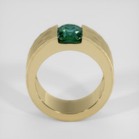 2.16 Ct. Bluish Green Sapphire Ring, 18K Yellow Gold 3