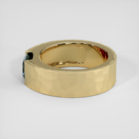1.30 Ct. Greenish Blue Sapphire Ring, 18K Yellow Gold 4