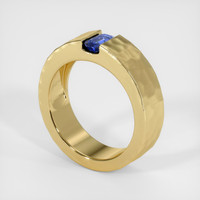 0.60 Ct. Sapphire Ring, 18K Yellow Gold 2
