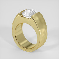 4.80 Ct. White Sapphire Ring, 18K Yellow Gold 2