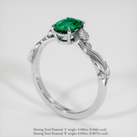 1.51 Ct. Emerald Ring, Platinum 950 2