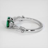 1.51 Ct. Emerald Ring, Platinum 950 4