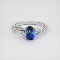 1.30 Ct. Sapphire Ring, Platinum 950 1
