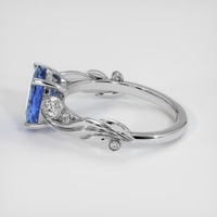 2.53 Ct. Blue Sapphire Ring, Platinum 950 4