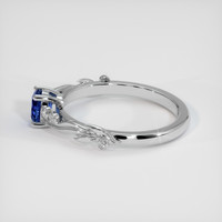 0.48 Ct. Blue Sapphire Ring, Platinum 950 4