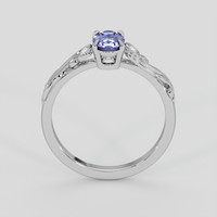 0.87 Ct. Purplish Blue Sapphire Ring, Platinum 950 3