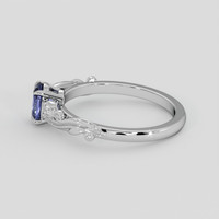 0.87 Ct. Purplish Blue Sapphire Ring, Platinum 950 4