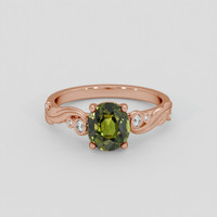 1.23 Ct. Alexandrite Ring, 14K Rose Gold 1