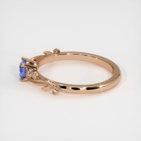 0.55 Ct. Sapphire Ring, 14K Rose Gold 4
